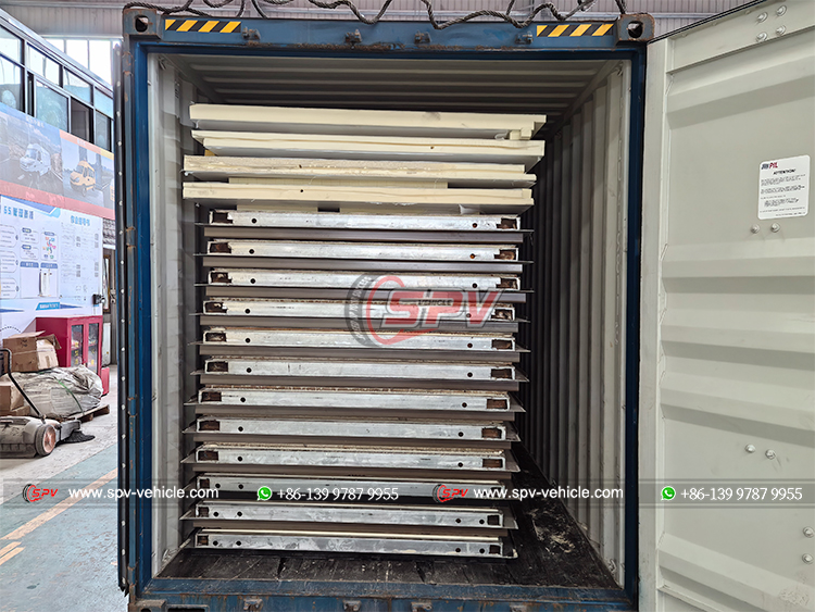 16 Units of Chiller Van Truck CKD Kits Loaded Into Container